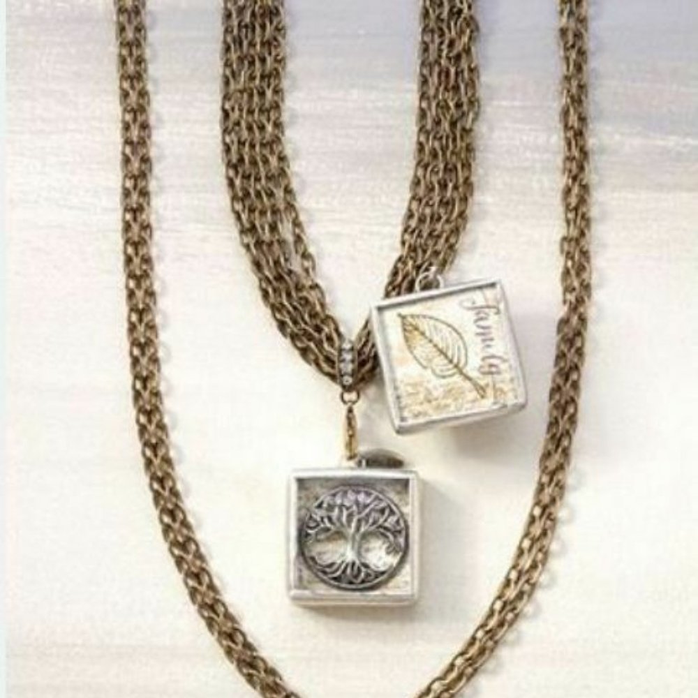 Jewel Kade Gallery Collection Brass/Crystal Choker